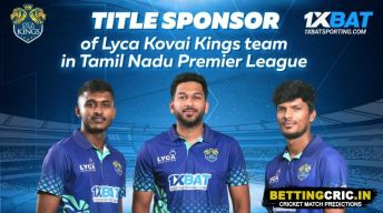 1xBat is the Lyca Kovai Kings cricket team's official partner