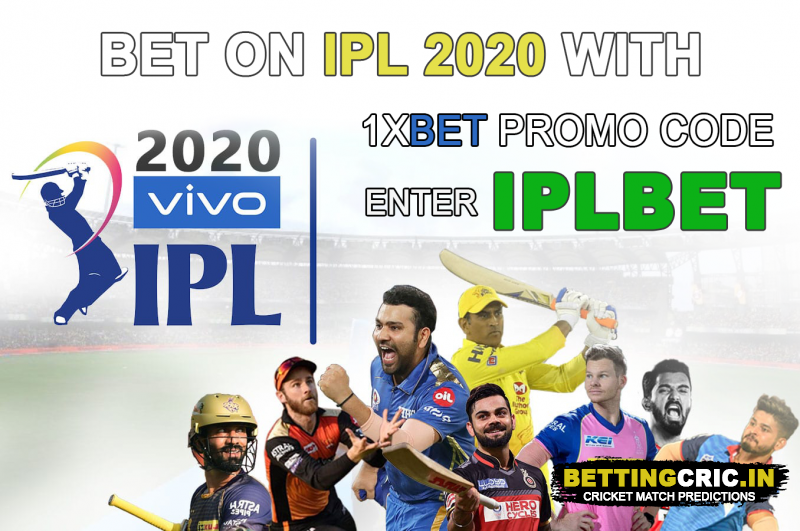 1xbet promo code india IPL 2020 betting